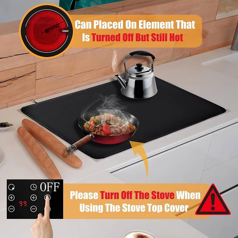 1pc, Stove Pad, Heat Resistant Stove Top Covers For Electric Stove,  Fireproof & Waterproof Electric Stove Cover, Glass Stove Top Protector For  Prevent Scratches, Fiberglass Cloth - Home & Kitchen - Temu